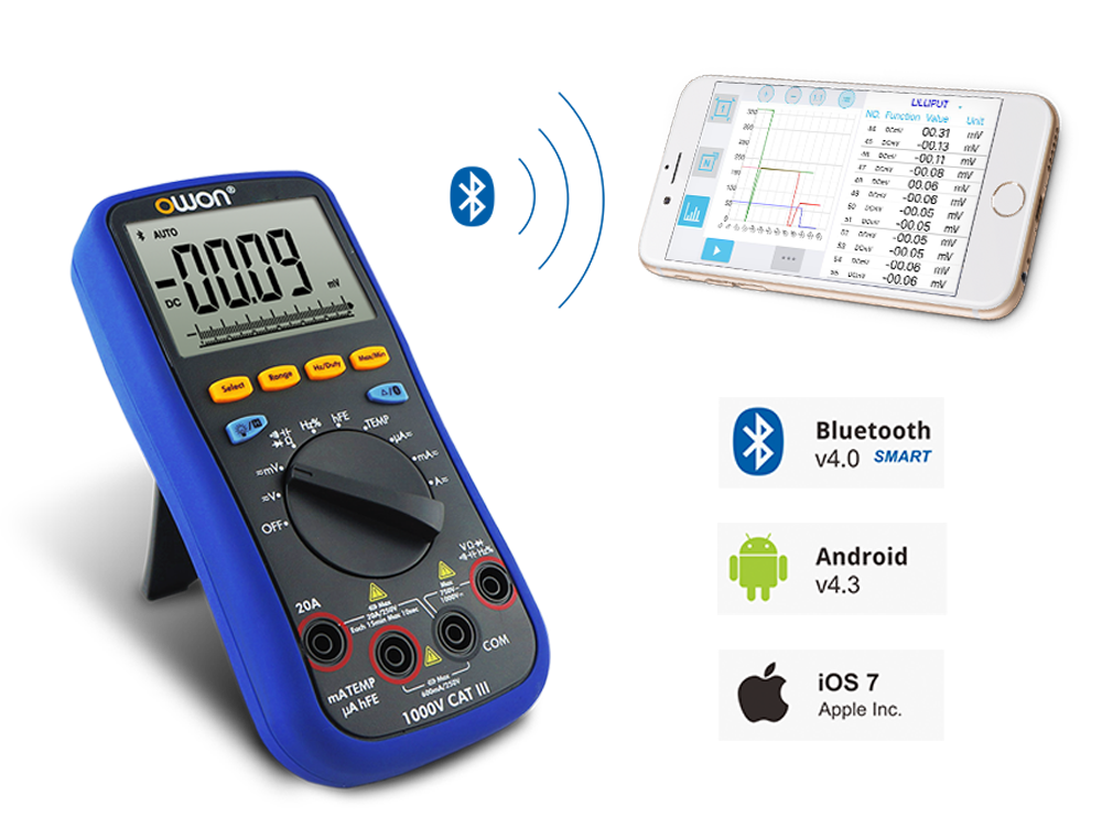 OWON 3 5/6 Digital Multimeter with Bluetooth