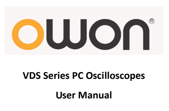 VDS Series PC oscilloscope user manual